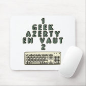1 GEEK AZERY waard 2 - WoordspellenT Muismat (Met muis)