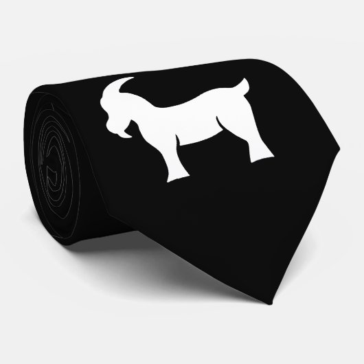 1 Geitenpictogram Stropdas (Opgerold)