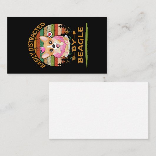 1 Gemakkelijk afgeleid door Beagle Visitekaartje (Voorkant / Achterkant)