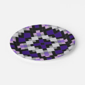 1 geometrisch patroon papieren bordje (Gekanteld)