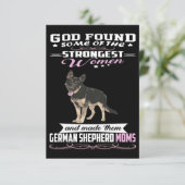 1 German Shepherd Mom God Found Some Of Strongest  Save The Date (Staand voorkant)