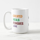 " 1 GOD 1 KONING GOD HEEFT MIJ ONTWORPEN" Latte Mo Koffiemok (Links)