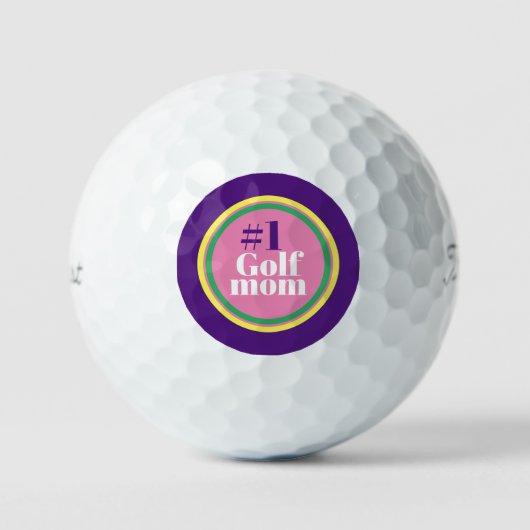 #1 Golfmoeder - Moederdag Golfballen (Voorkant)