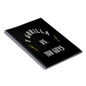 1 Gorilla vs. 100 Mannen Notitieboek (Rechterzijde)