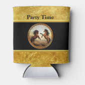 1 gouden lijsten paarden blikjeskoeler (Voorkant)