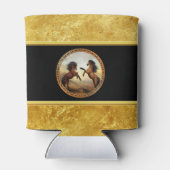 1 gouden lijsten paarden blikjeskoeler (Achterkant)