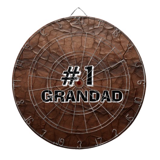 #1 Grandad Leather-look Dartbord (Voorkant)