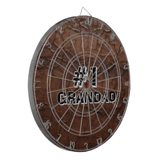 #1 Grandad Leather-look Dartbord (Voorkant Links)