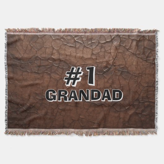 #1 Grandad Leather-look Deken (Voorkant)