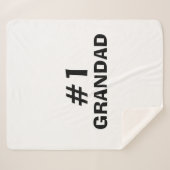 #1 Grandad Leather-look Sherpa Deken (Voorkant (horizontaal))