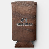 #1 GrandadLeather-look Seltzer Blikjeskoeler (Voorkant)