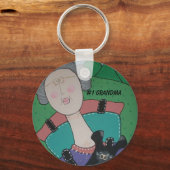 #1 Grandma key chain Sleutelhanger (Voorkant)