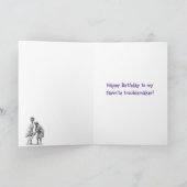 1 Grappige Gelukkige Verjaardag - Oude Troublemake Feestdagen Kaart (Binnen)