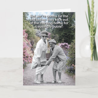 1 Grappige Gelukkige Verjaardag - Oude Troublemake Feestdagen Kaart