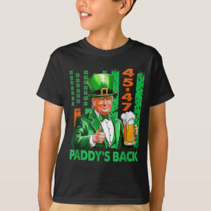 1 Grappige Trump Paddy's Back 45 47 St. Patrick's  T-shirt