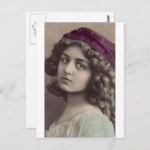1 gratis afdrukbaar - zigeunermeisje.jpg briefkaart (Voorkant / Achterkant)