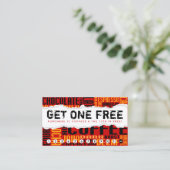 1 gratis COFFEE ophalen Klantenkaartje (Staand voorkant)