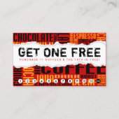 1 gratis COFFEE ophalen Klantenkaartje (Voorkant)
