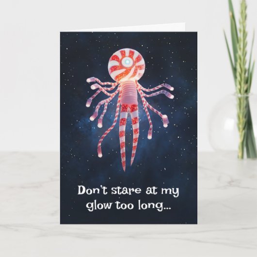 *~* 1 grillige gloed grappige magische kerst AP97 Bedankkaart (Voorkant)