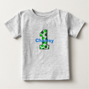1 Groene Polka Dot Verjaardag Shirt
