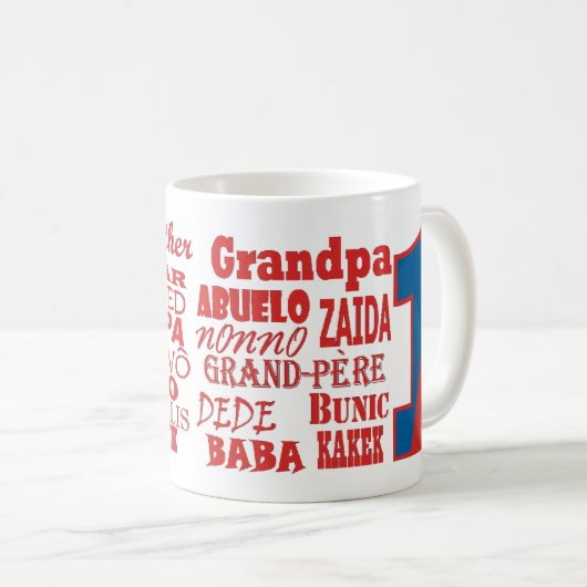 # 1 grootvader koffiemok (Voorkant rechts)