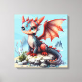 #1 Grote Oog Draak Canvas Afdruk (Voorkant)