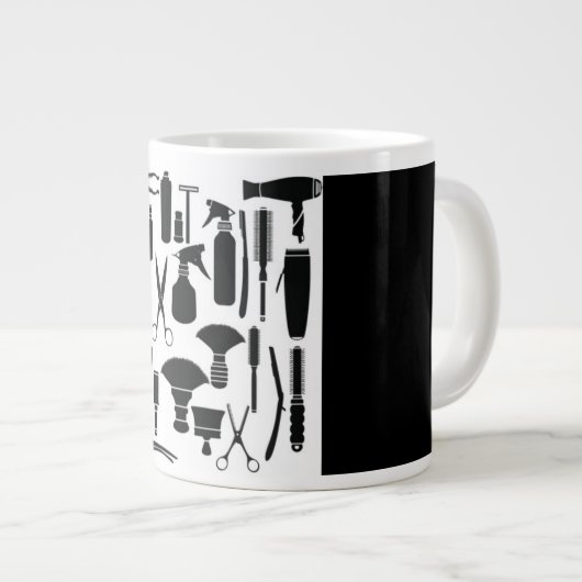 #1 Haarstylist tools van de Trade Jumbo Coffee Mok (Voorkant rechts)