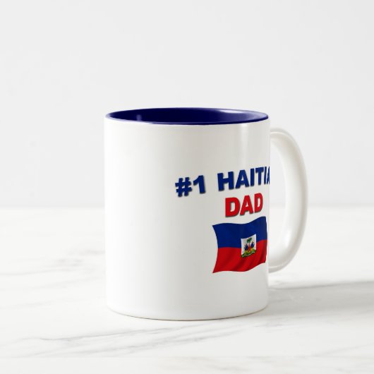 #1 Haïtiaanse vader Tweekleurige Koffiemok (Voorkant rechts)