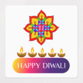 #1.Happy Diwali het lichtfestival van India Labels (Design 2)