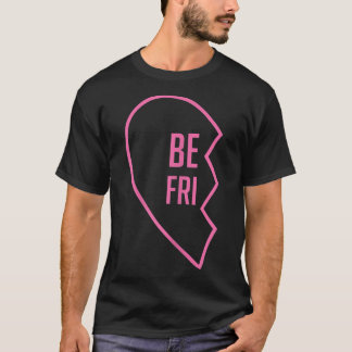 1 Hart in 2 Best Friend TsMatching BFF-outfits T-shirt