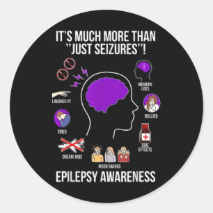 1 Het is veel meer dan alleen aanvallen epilepsie Ronde Sticker