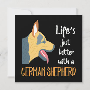1 Het leven is gewoon beter met een Duitse herder Kaart