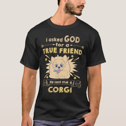 1 Hij Stuurde Me Een Corgi T-shirt (Voorkant)
