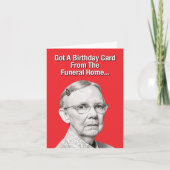 1 Hilarische Happy Birthday Kaart - Begrafeniswoni (Voorkant)