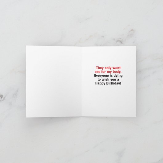 1 Hilarische Happy Birthday Kaart - Begrafeniswoni (Binnen)