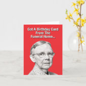 1 Hilarische Happy Birthday Kaart - Begrafeniswoni (Gele Bloem)