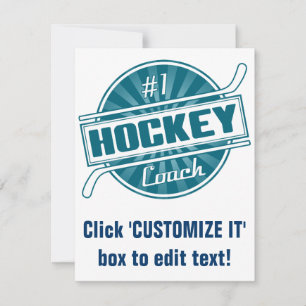 #1 Hockey Coach (blauw)