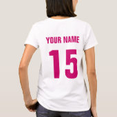 #1 Hockey Coach, met aangepaste achterdruk T-shirt (Achterkant)