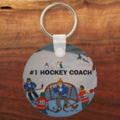 #1 HOCKEY COACH Sleutelhanger (Voorkant)