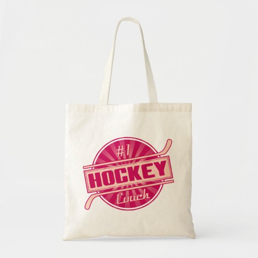 #1 Hockey Coach Tote Bag (Voorkant)