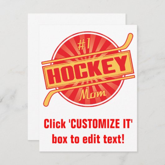 #1 Hockey Mam (Voorkant / Achterkant)