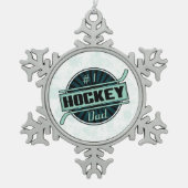 #1 Hockey Pap Kerstboom Decoratie (Voorkant)