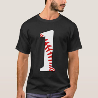 1 Honkbal Kinder Baseball Mom Jersey Love Baseball T-shirt