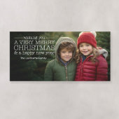 1 horizontale of panoramische foto - pretkerst feestdagenkaart