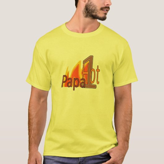 1 Hot Papa T-shirt (Voorkant)