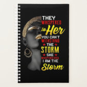1 I Am The Strong African Queen Girls Black Histor Planner (Voorkant)