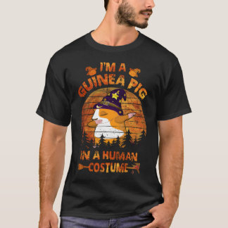 1 Ik ben een cavia in een menselijke kostuum cavia T-shirt