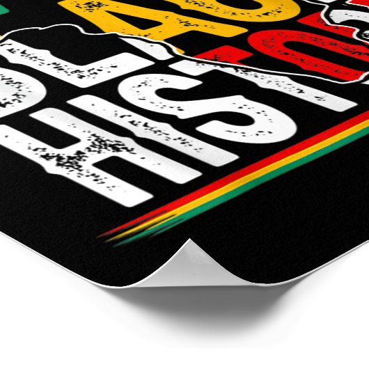 1 Ik ben zwarte geschiedenismaand Afrikaanse Ameri Poster (Hoek)