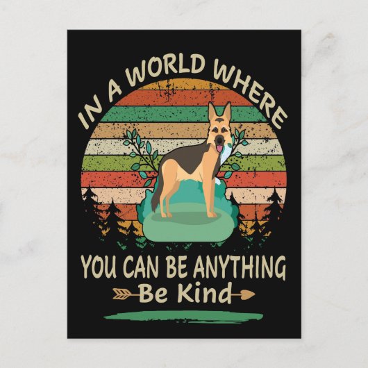 1 In A World Where You Can Be Anything Be Kind Briefkaart (Voorkant)