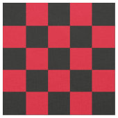 1 inch controleert zwart en rood schaakbord stof (Close Up)